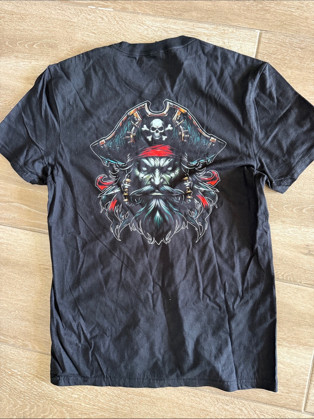 District Black Tampa Bay Graphic Tee with Red Accent small